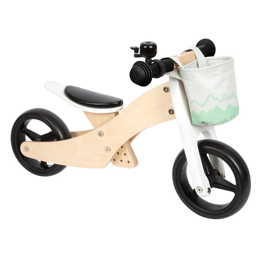 Rutscherautos und Laufräder - Small Foot - Wooden Training Tricycle/Balance Bike 2in1 Sage Green - 12414