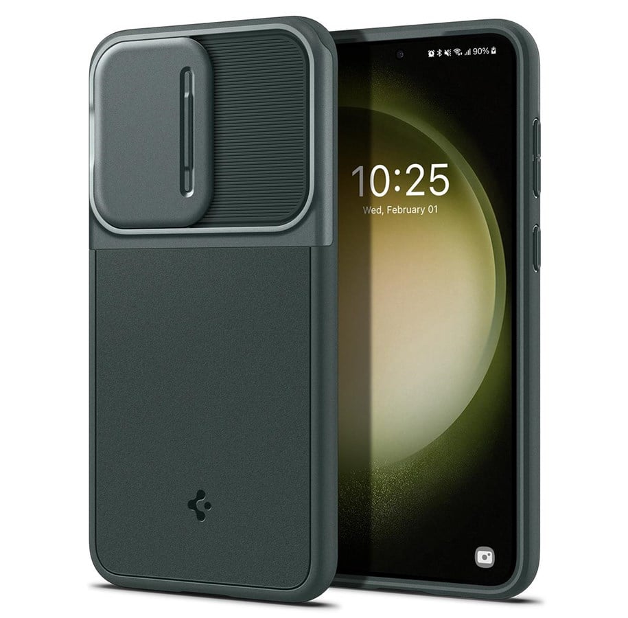 Handys - Cover & Cases - Spigen Optik Armor - abyss green - Samsung Galaxy S23 - ACS06088