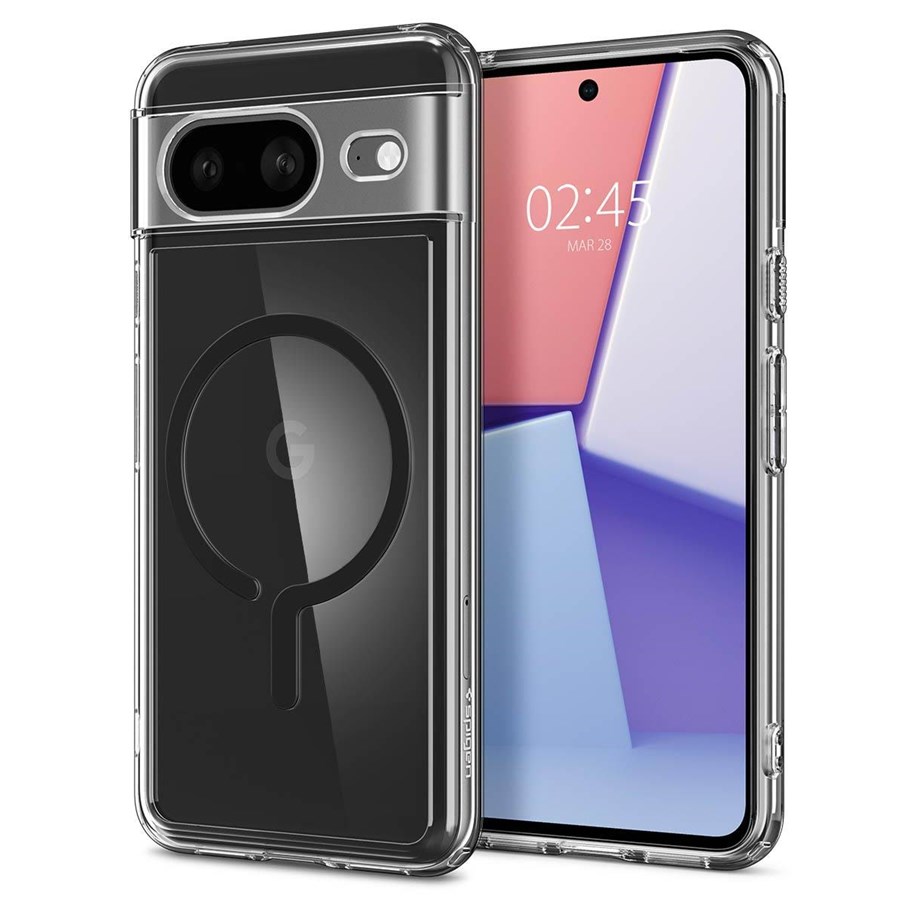 Handys - Cover & Cases - Spigen Ultra Hybrid OneTap Metal Ring MagSafe - black - Google Pixel 8 - ACS06281
