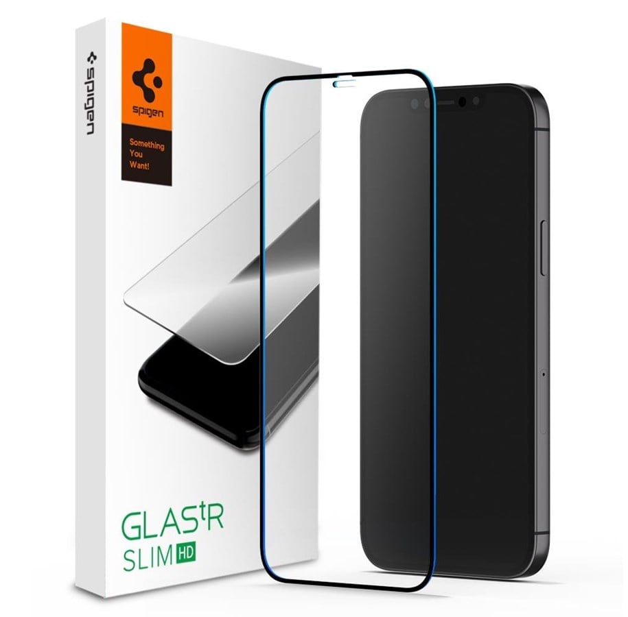 Handys - Schutzfolie - Spigen Glass FC Black HD - 1P - iPhone 12 mini - AGL01534