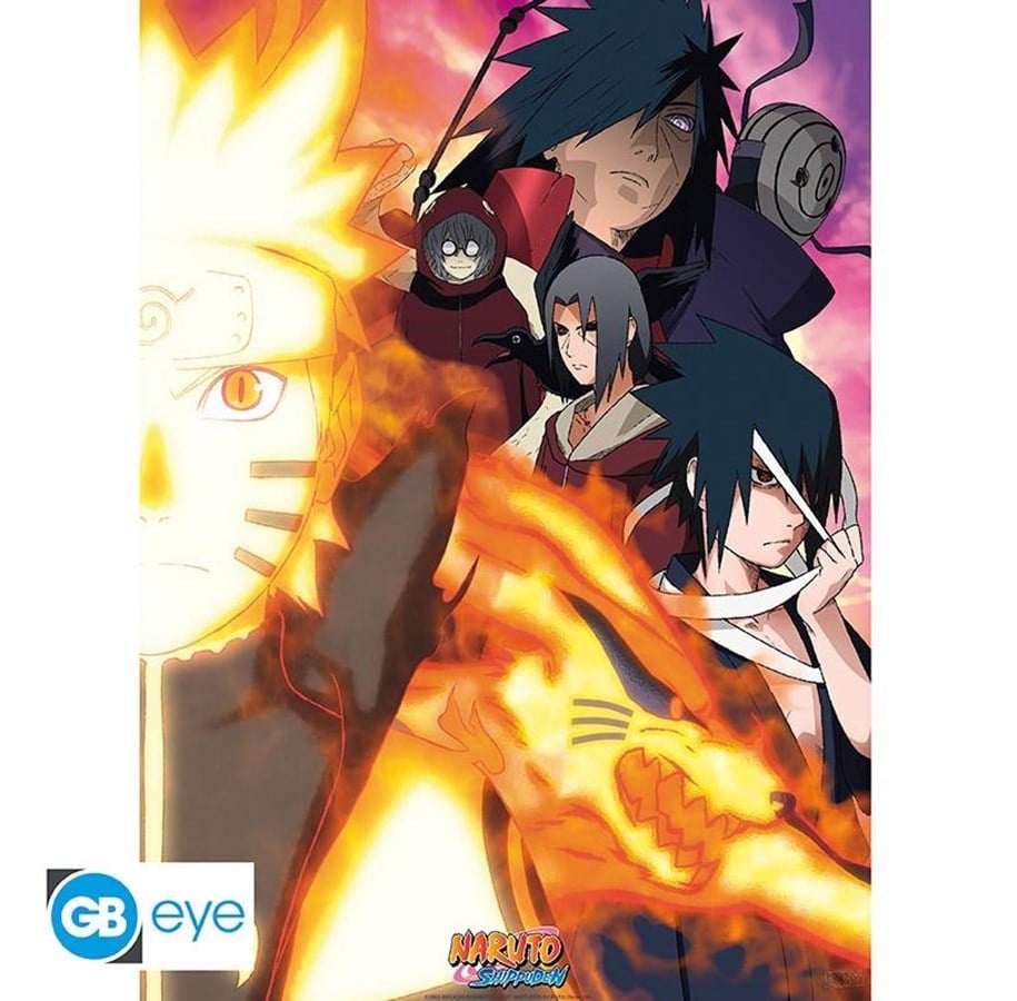 Poster Naruto Shippuden - Groupe - roulé filmé (91.5 x 61) - ABYstyle