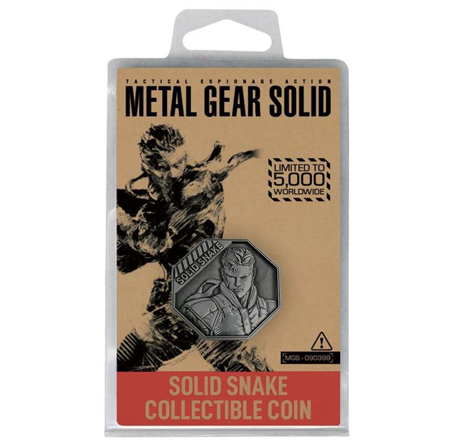 Merchandise - FaNaTtik - Metal Gear Solid Limited Edition 'Solid Snake' Collectible Coin - KON-MGS08