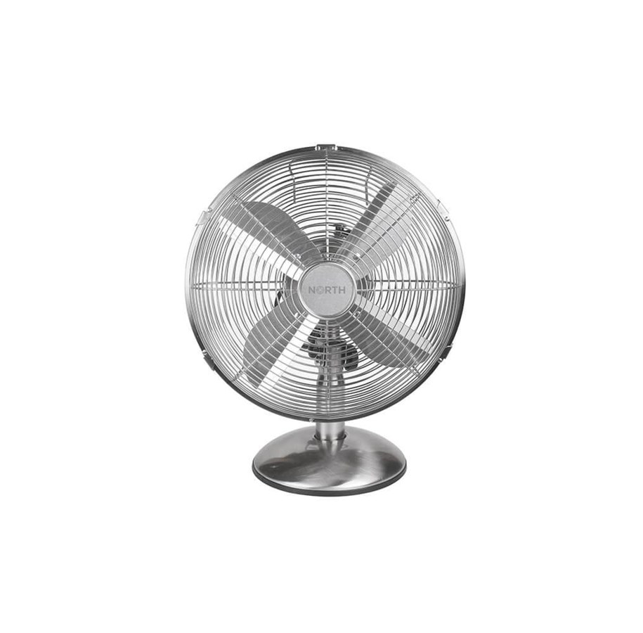 Klima / Ventilatoren / Klimaanlage - NORTH Desk Fan 30cm Satin Chrome - FT-30MC-12