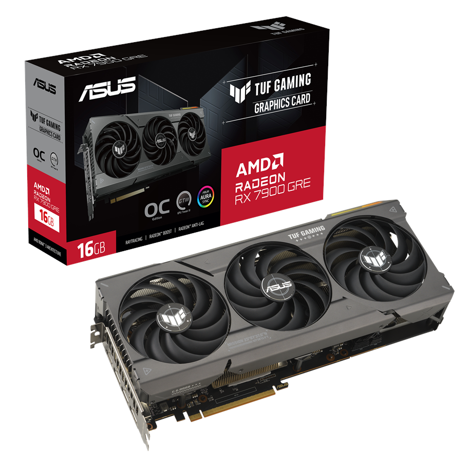 Grafikkarte - ASUS Radeon RX 7900 GRE TUF OC - 16GB GDDR6 RAM - Grafikkarte - 90YV0J91-M0NA00