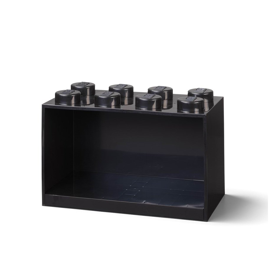 Kinderzimmer - LEGO BRICK SHELF 8 KNOBS - BLACK - 41151733