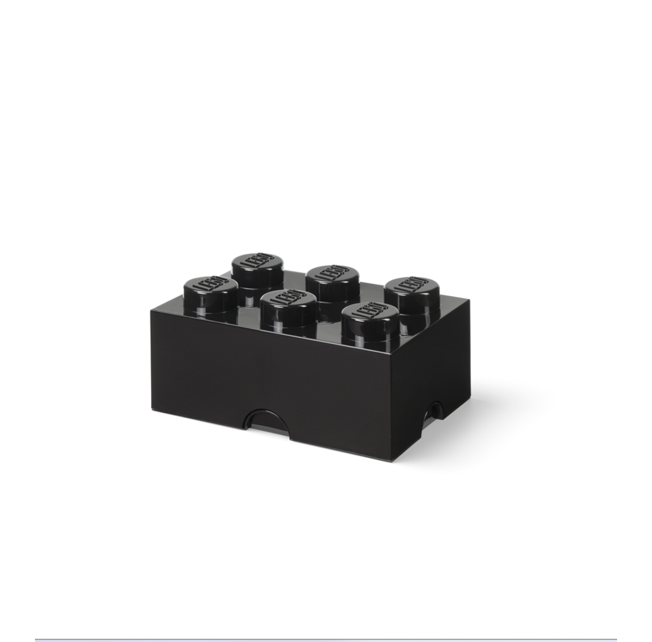 Kinderzimmer - LEGO Storage brick 6 - BLACK - 40000803