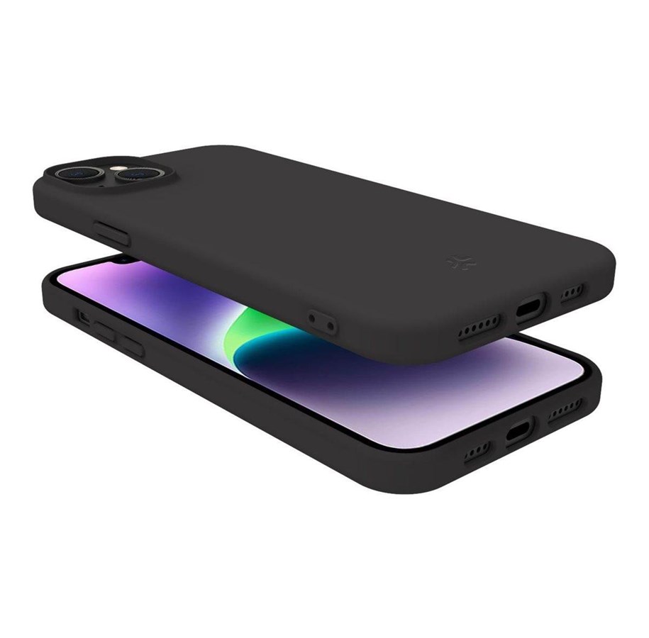 Handys - Cover & Cases - CELLY Cromo Soft rubber case iPhone 15 Plus - Black - CROMO1055BK