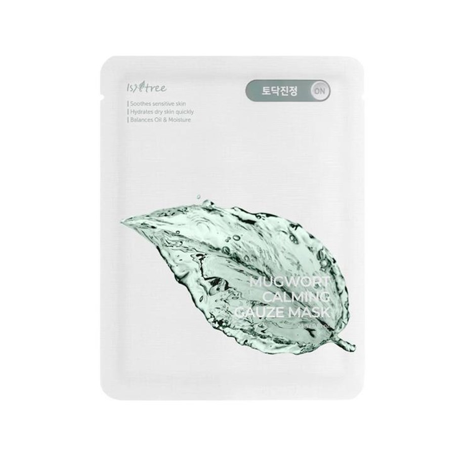 Gesichtspflege - ISNTREE - Mugwort Calming Gauze Mask - 8809800940224