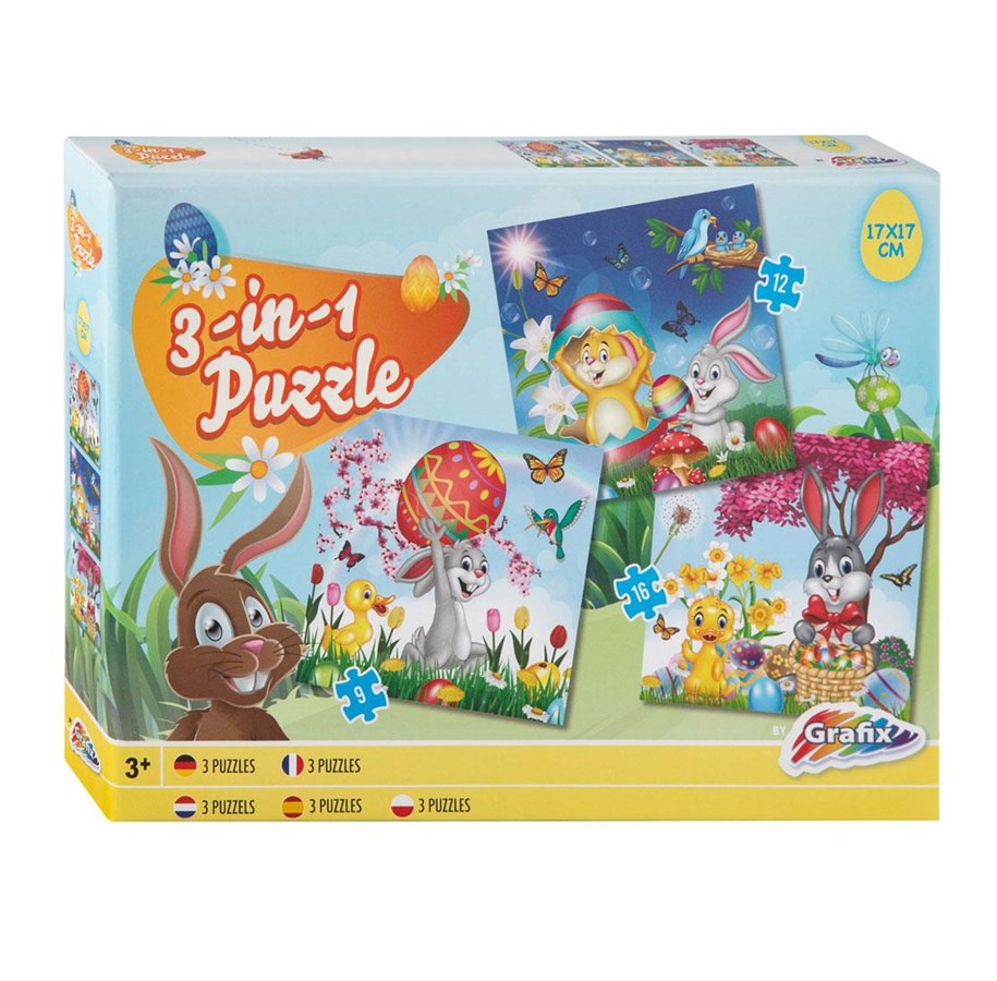 Puzzle - Grafix Jigsaw puzzle Easter 3in1 Boden - 810020