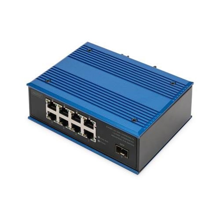 Switches - DIGITUS DN-651137 - switch - industrial - 8 ports - unmanaged - DN-651137