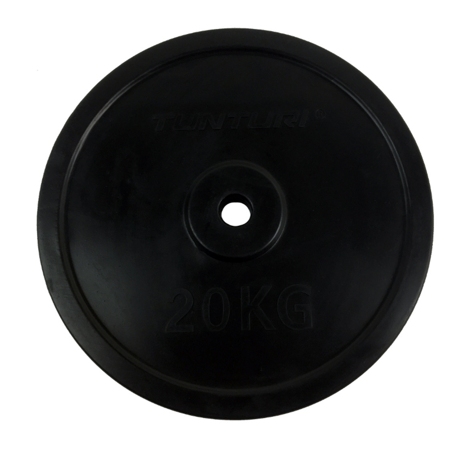Sport & Fitness - Tunturi Rubber Weightplate 20 kg Ø30 - 14TUSCL148IONE SIZE
