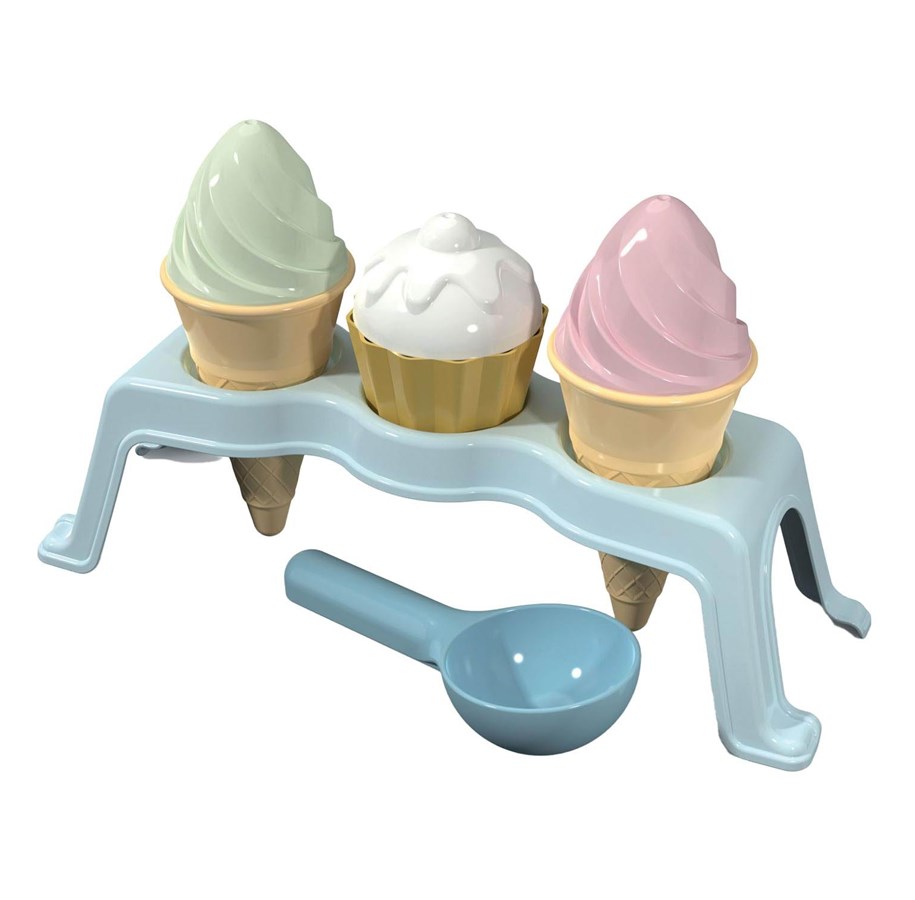 Spiele im Freien - Androni Cupcake and Ice Cream Beach Set - 3403-0000