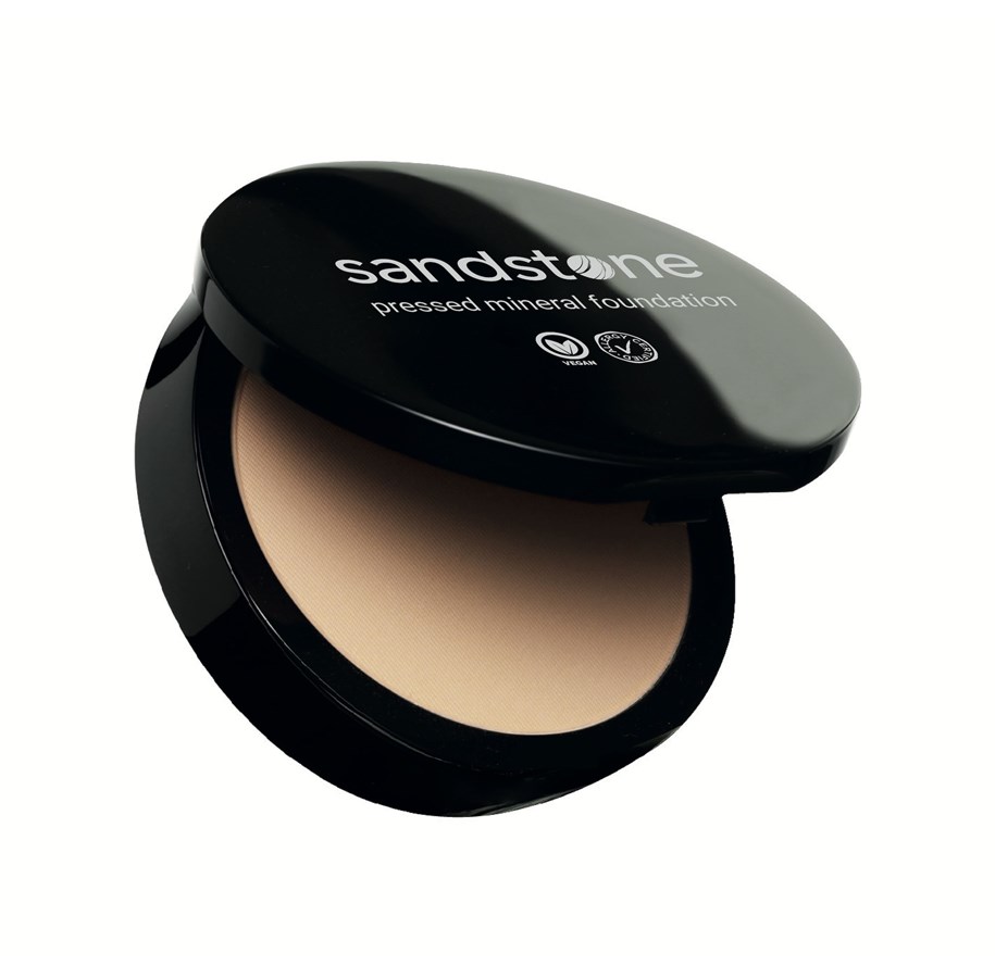 Make-Up - Sandstone Pressed Mineral Foundation C3 Warm Ivory - 5713584003255