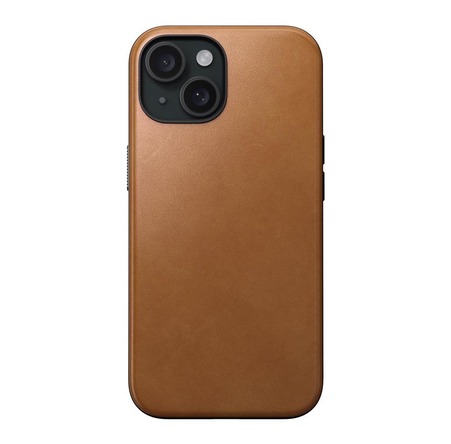Handys - Cover & Cases - Nomad Modern Leather Case - english tan - iPhone 15 - NM01606185