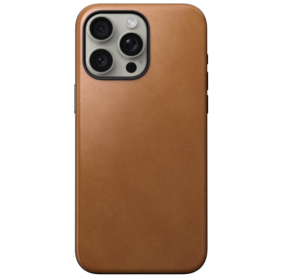 Handys - Cover & Cases - Nomad Modern Leather Case - english tan - iPhone 15 Pro Max - NM01620785