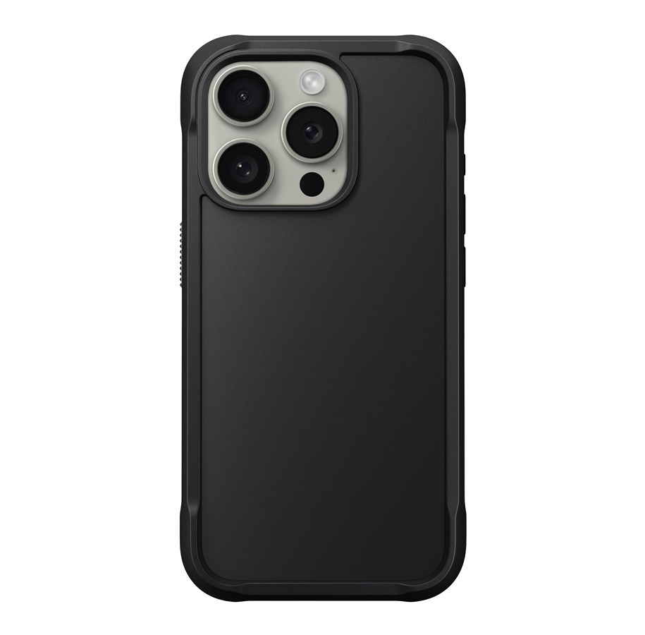 Handys - Cover & Cases - Nomad Rugged Case - black  - iPhone 15 Pro - NM01639985