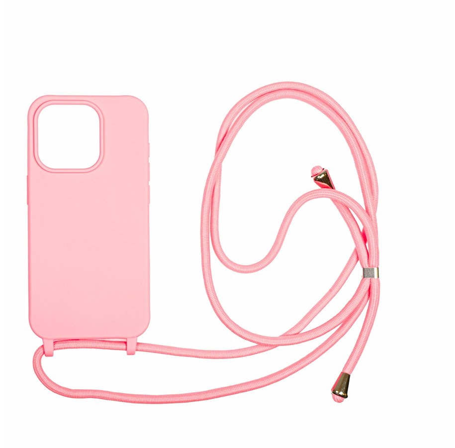 Handys - Cover & Cases - Mobile Origin Lanyard Case - pink - iPhone 15 Pro - LYC-S-PNK-15PRO