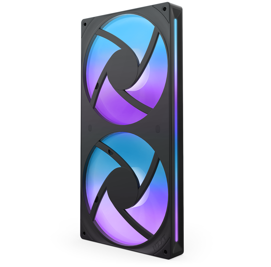 Gehäuselüfter - NZXT F280 RGB CORE UNIBODY - 280mm - Gehäuselüfter - Schwarz - 30 dBA - RF-U28HF-B1