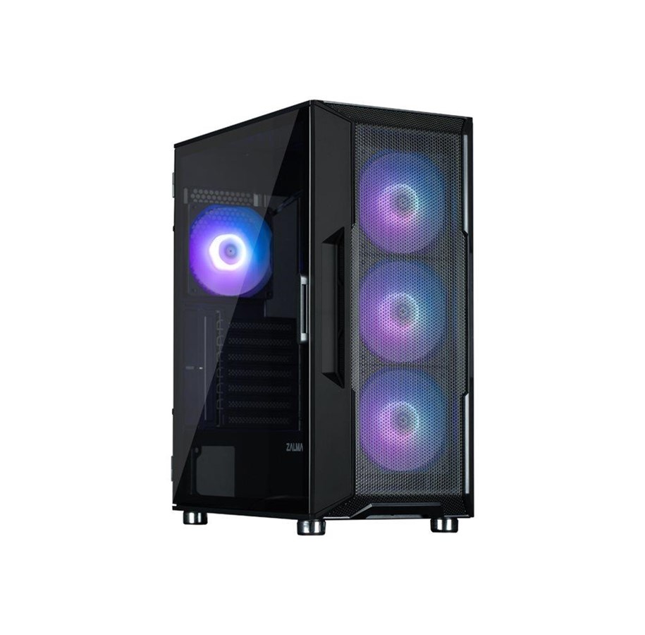 Gehäuse - Zalman I3 Neo ARGB Black ATX/Mid Tower TG 4 ARGB - Gehäuse - Tower - Schwarz - I3 Neo ARGB Black