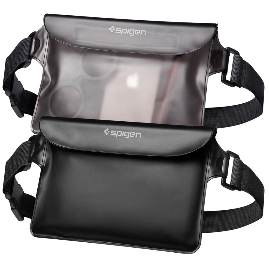 Handys - Anderes Zubehör - Spigen Aqua Shield WaterProof Waist Bag A620 2 Pack - black + transparent black - AMP04531