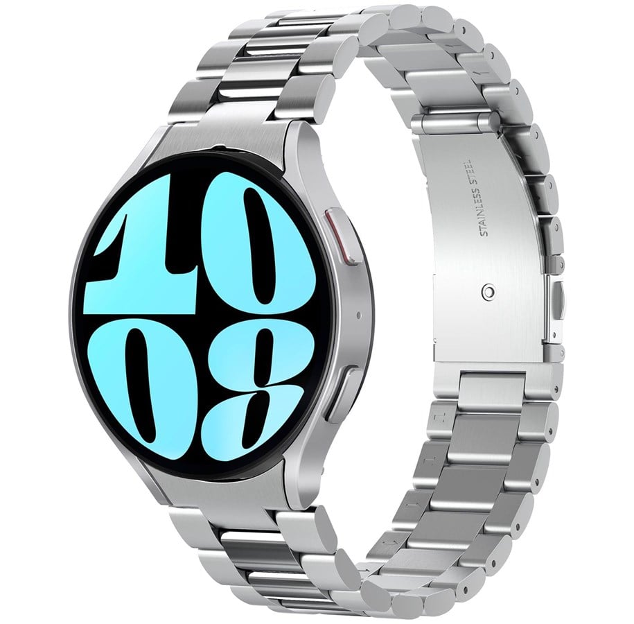 Smartwatch - Accessories - Spigen Modern Fit 316L Band - silver - Samsung Galaxy Watch6 44mm - AMP06498