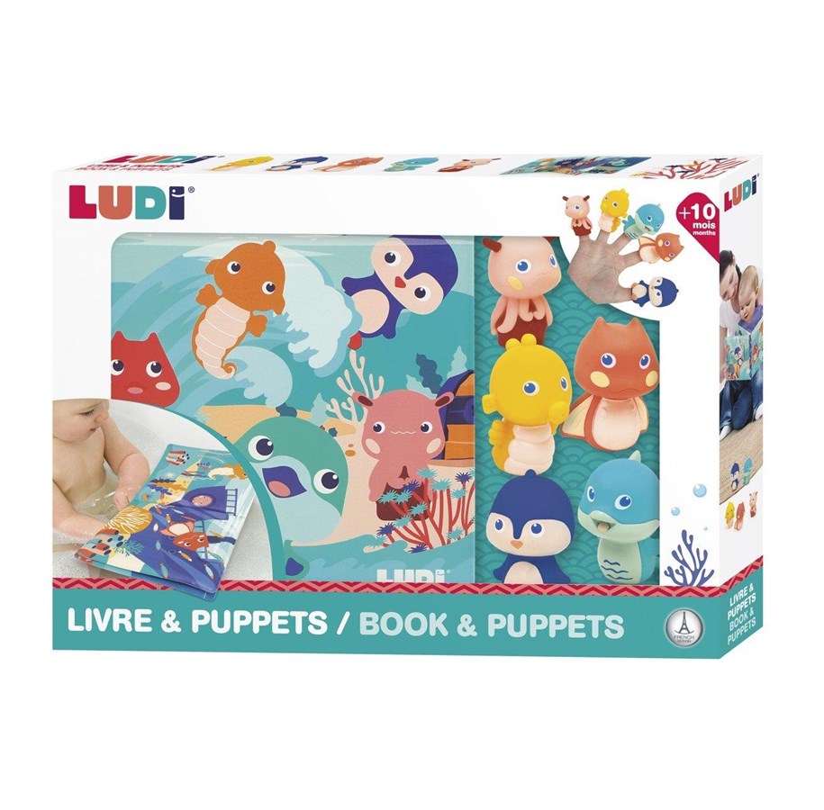 Baby Spielzeug - LUDI - Bath book and Finger figures - (LU40018)