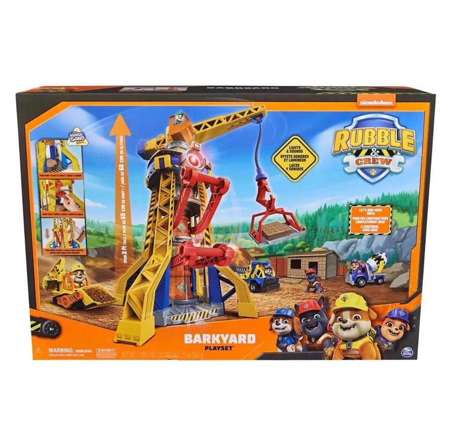 Spielzeug - Paw Patrol Rubble & Crew Bark Yard Crane Tower Playset - 6067494