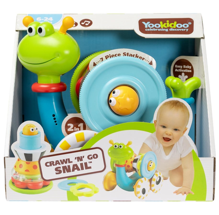 Baby Spielzeug - Yookidoo - Crawl 'N' Go Snail - YO40113