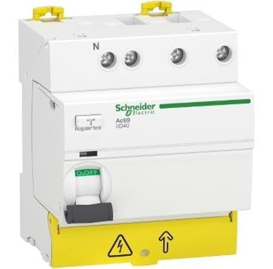 Komponenten für Schaltkästen und Schränke - Schneider Electric Residual current circuit breaker RCD iID40 3 Pole + Zero 40A 30mA class A - A9R43740
