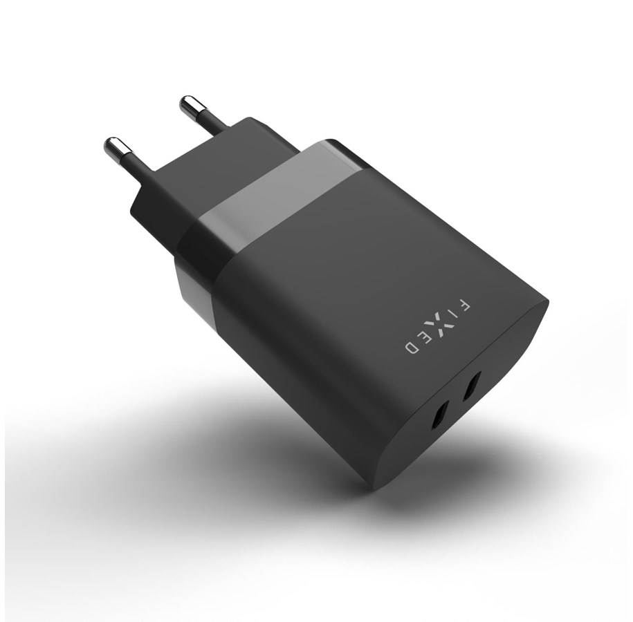 FIXED Super Fast Charger 2xUSB-C PD 3.0 35W Black | Günstig