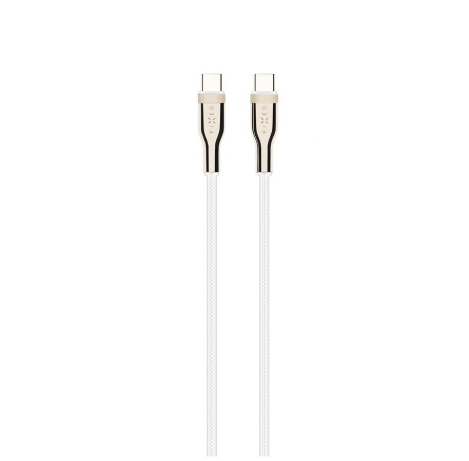 USB Kabel - FIXED METAL series 100W - USB-C <-> USB-C - 0.5m - Weiß - FIXDB-CC05-WH