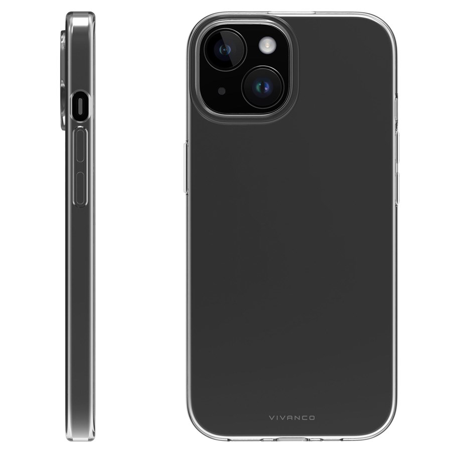 Handys - Cover & Cases - Vivanco Slim TPU Cover iPhone 15/14/13 Clear - 4008928638929