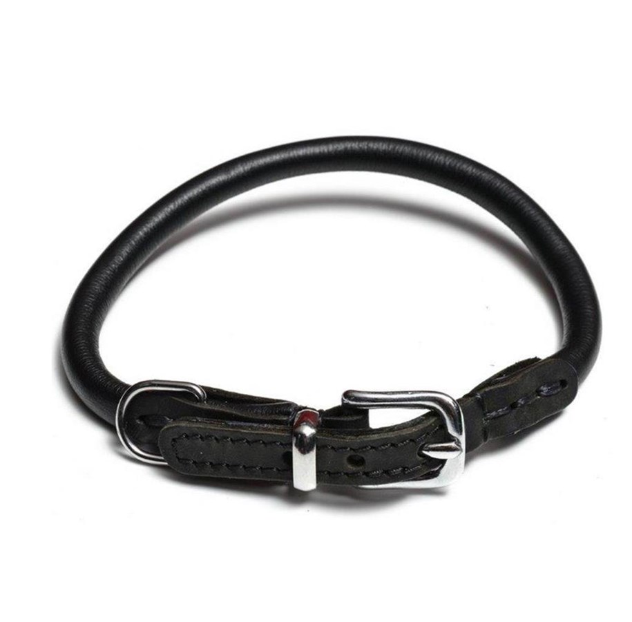 Hunde - Timely PARIS Halsbånd Sort 6 mm. / 25 cm. - T67625B