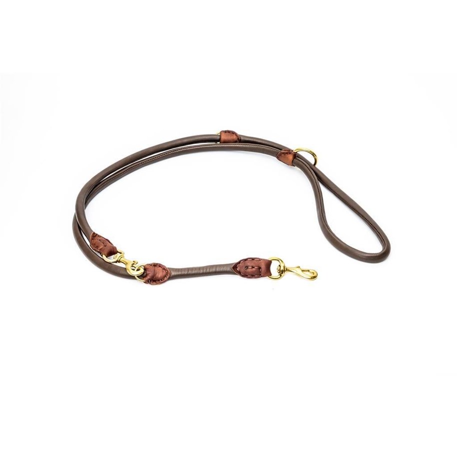 Hunde - Timely PARIS Dressurline Mørkebrun 12 mm. / 220 cm. - T6012220DB