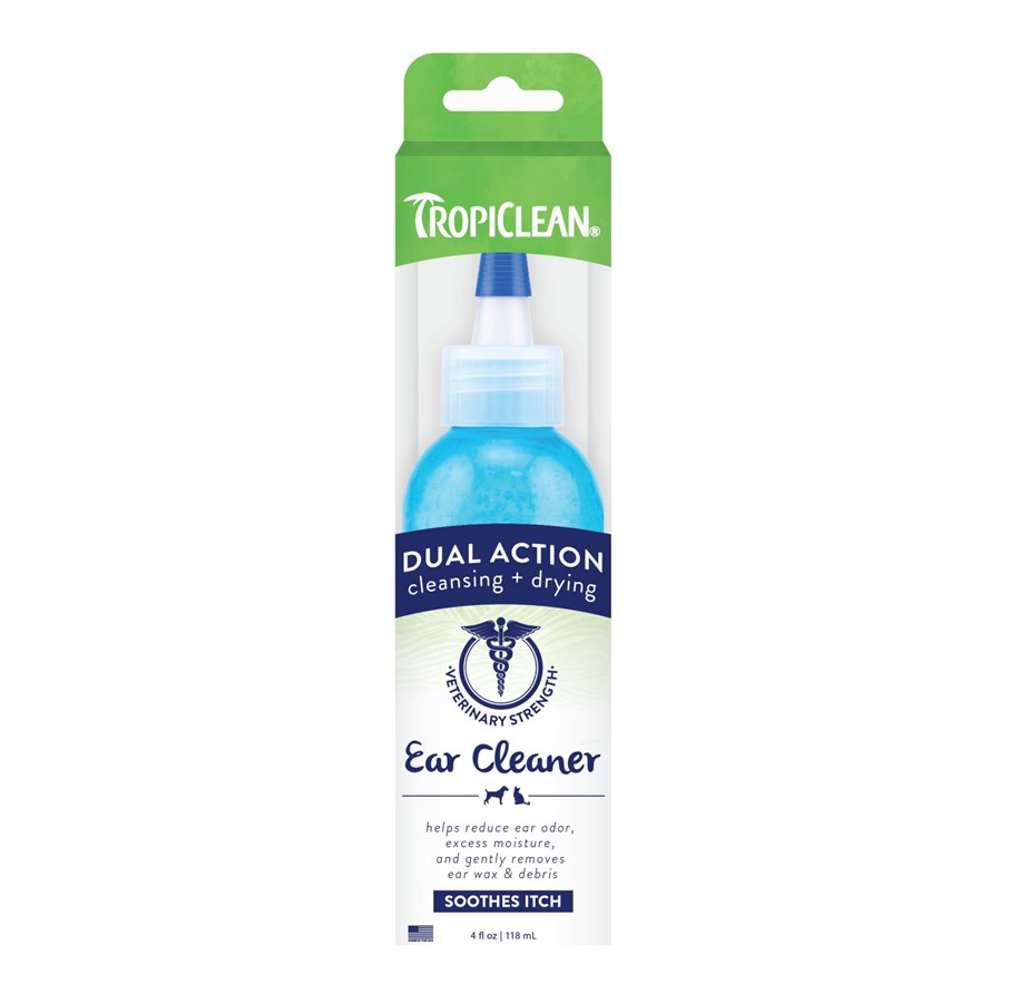 Hunde - Tropiclean Dual Action Ear Cleaner for Pets 118ml - 61813