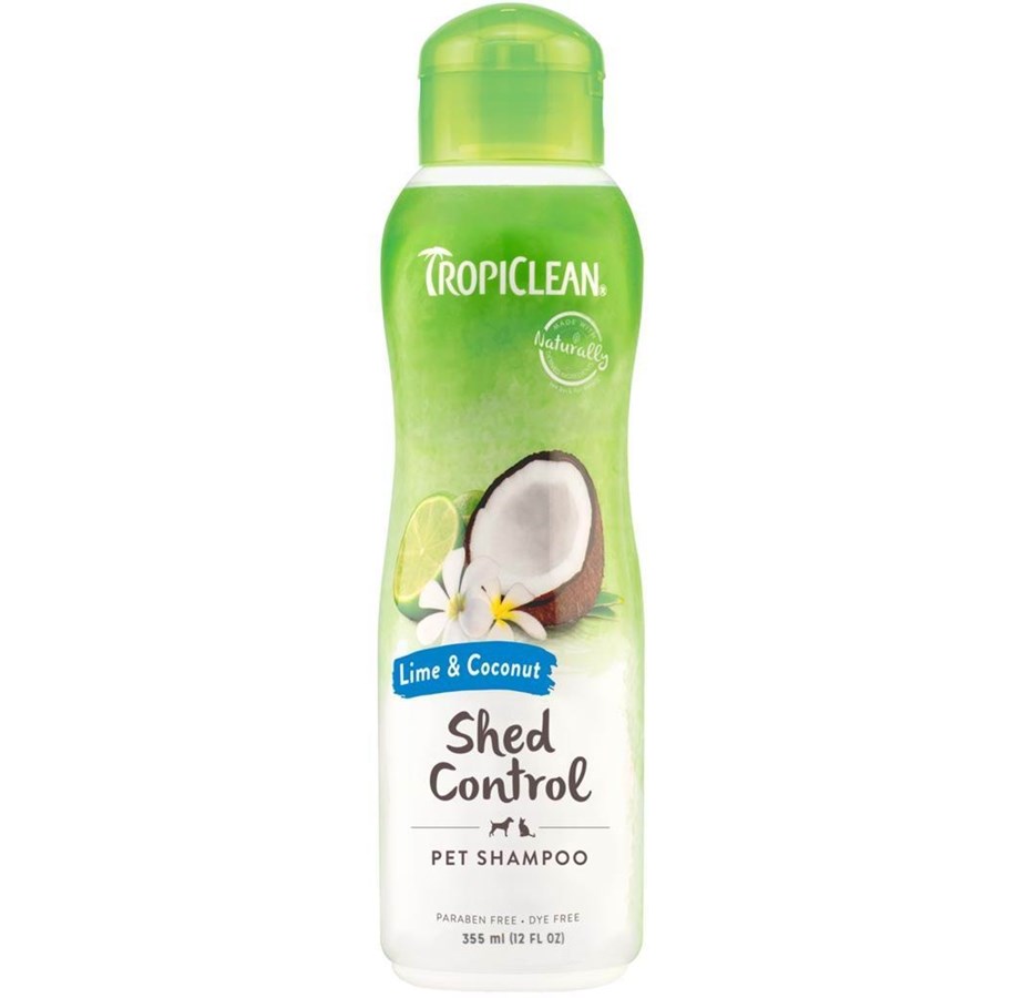Hunde - Tropiclean Shampoo Shed Control Lime/Coconut  355 ml. - 61804