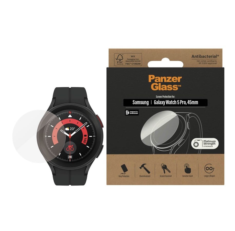 Smartwatch - Accessories - PanzerGlass Screen Protector Samsung Galaxy Watch 5 Pro 45mm - PANZER3676