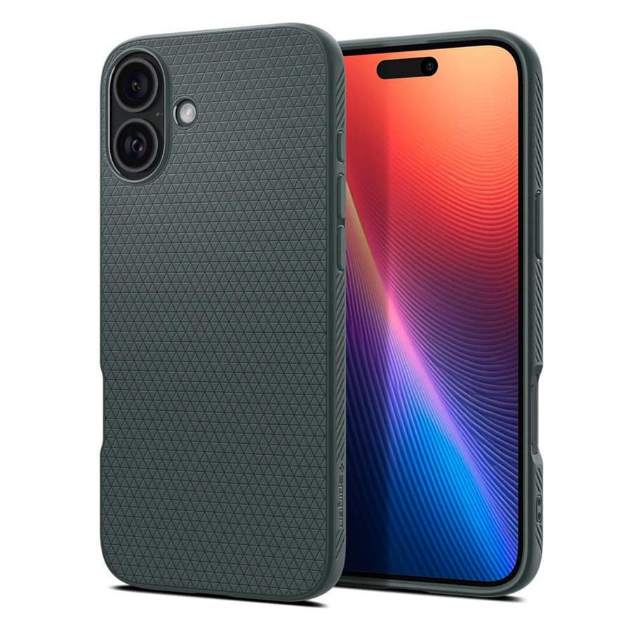 Handys - Cover & Cases - Spigen Liquid Air - Abyss Green - iPhone 16 - ACS08196