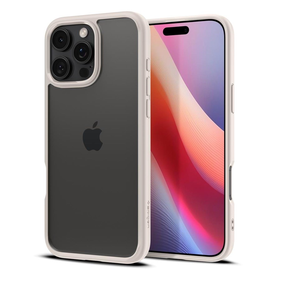 Handys - Cover & Cases - Spigen Ultra Hybrid - natural titanium - iPhone 16 Pro - ACS08127