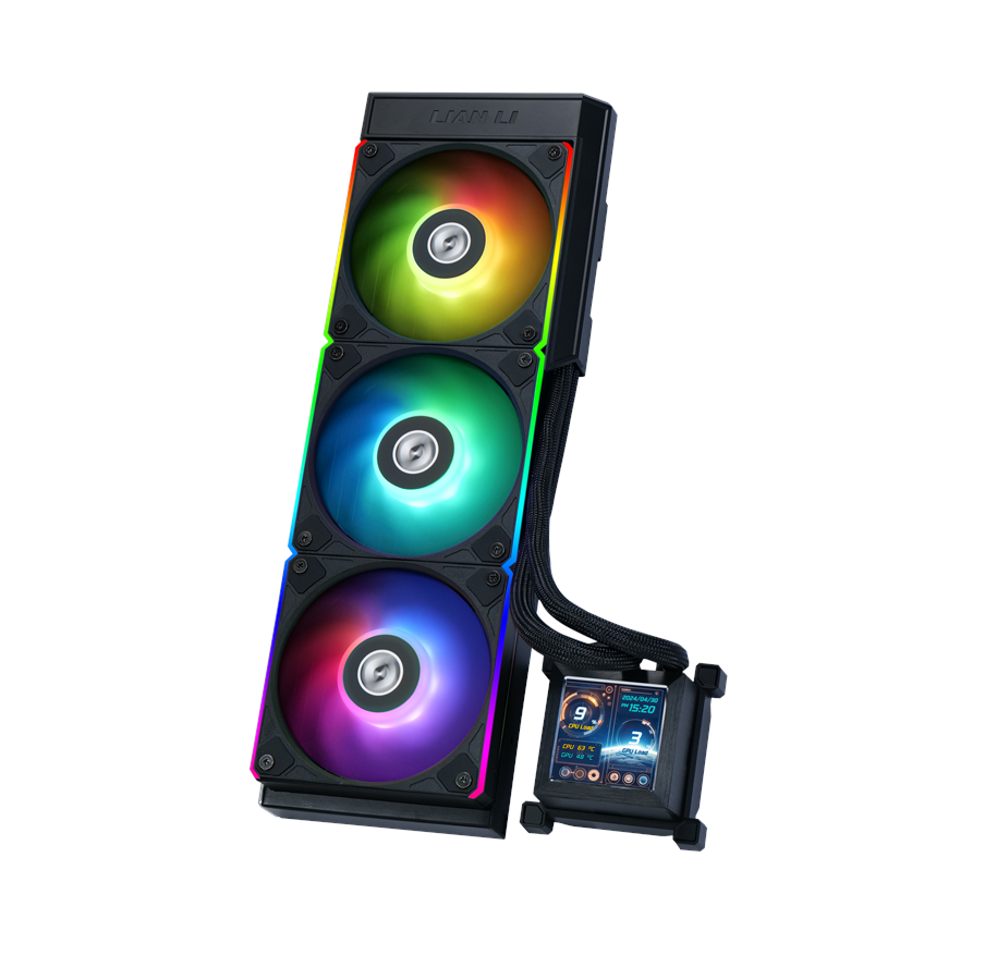 CPU Kühler - Lian Li HydroShift LCD 360RGB - CPU-Wasserkühlung - Max 30 dBA - HSLCD36RB