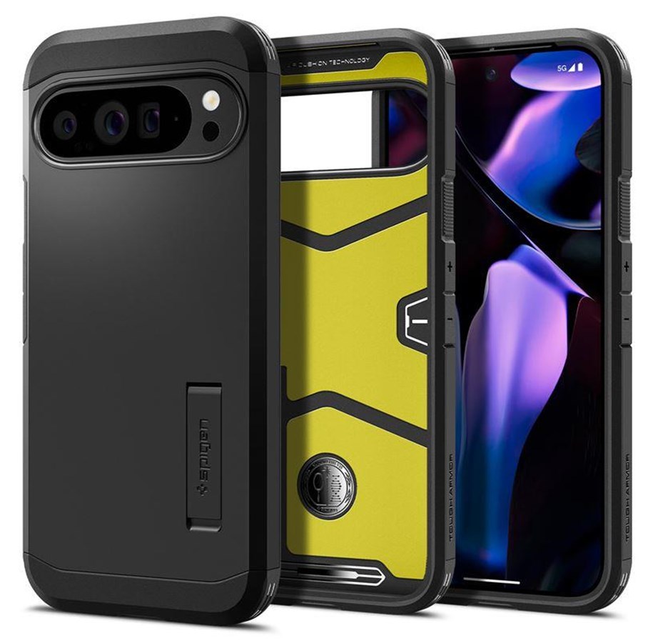 Handys - Cover & Cases - Spigen Tough Armor - black - Google Pixel 9 Pro XL - ACS07726