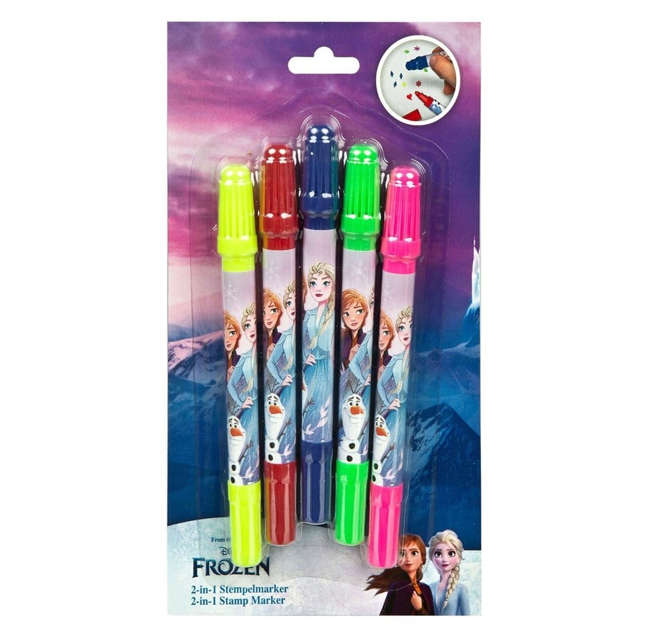Kunst & Handwerk Ausstattung - Undercover Stamp pen 2in1 Frozen 4 pcs. - FRZX0744