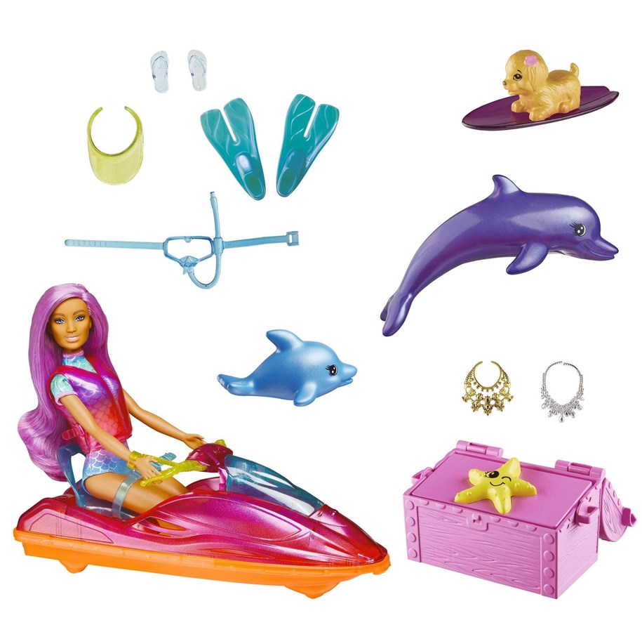 Puppen & Zubehör - Barbie - Dreamtopia Doll Vehicle and Accessories - HBW90