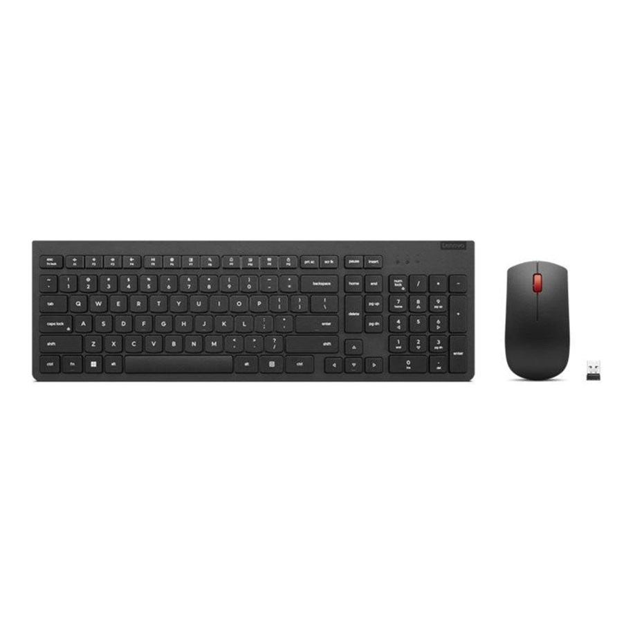 Tastaturen - Lenovo Essential Wireless Combo Gen 2 - keyboard and mouse set - UK - black Input Device - Tastatur & Maus Set - Englisch (UK) - Schwarz - 4X31N50745