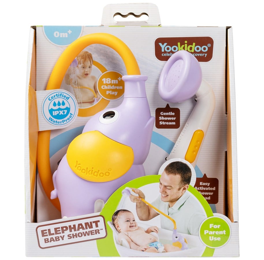 Baby Spielzeug - Yookidoo - Elephant Baby Shower - Purple - YO40160
