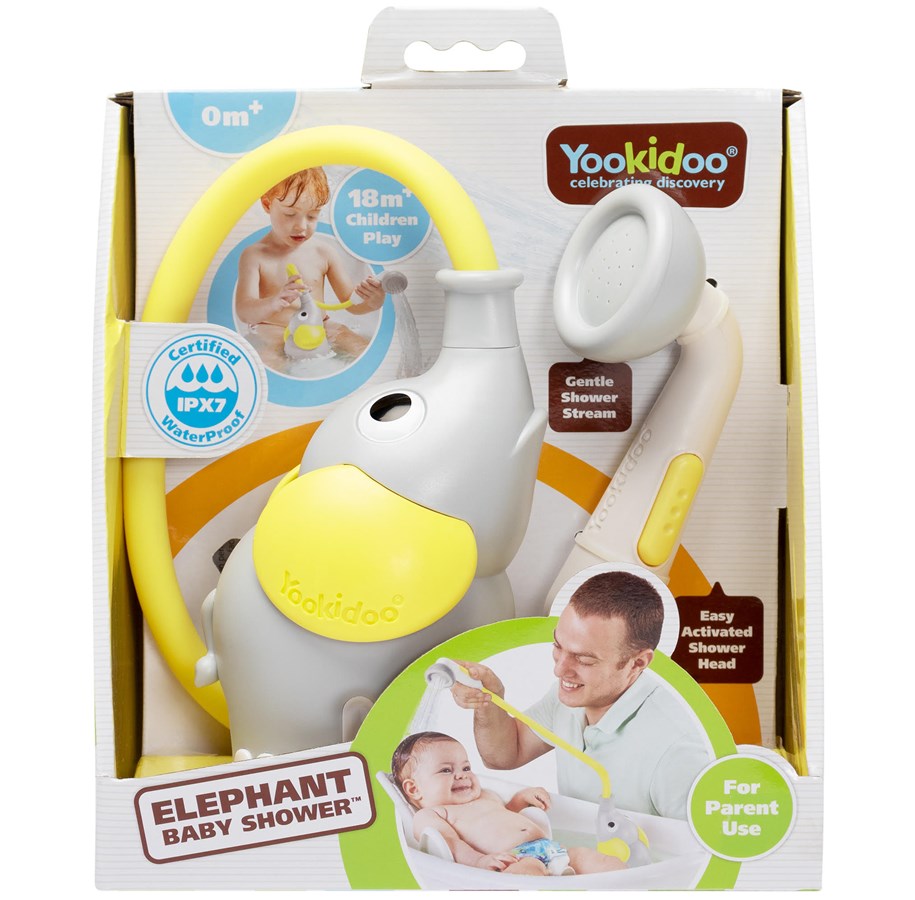 Babypflege - Yookidoo - Elephant Baby Shower - Yellow - YO40214