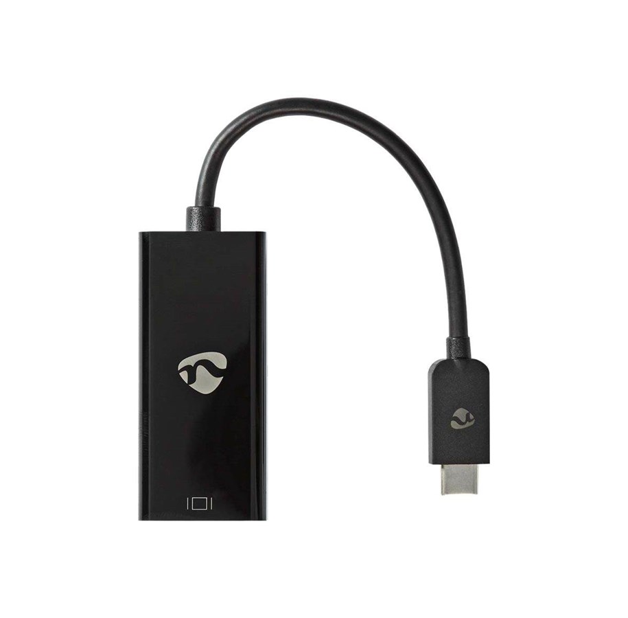 Display Kabel - Nedis - video adapter - USB-C to Mini DisplayPort - 20 cm - CCGB64453BK02