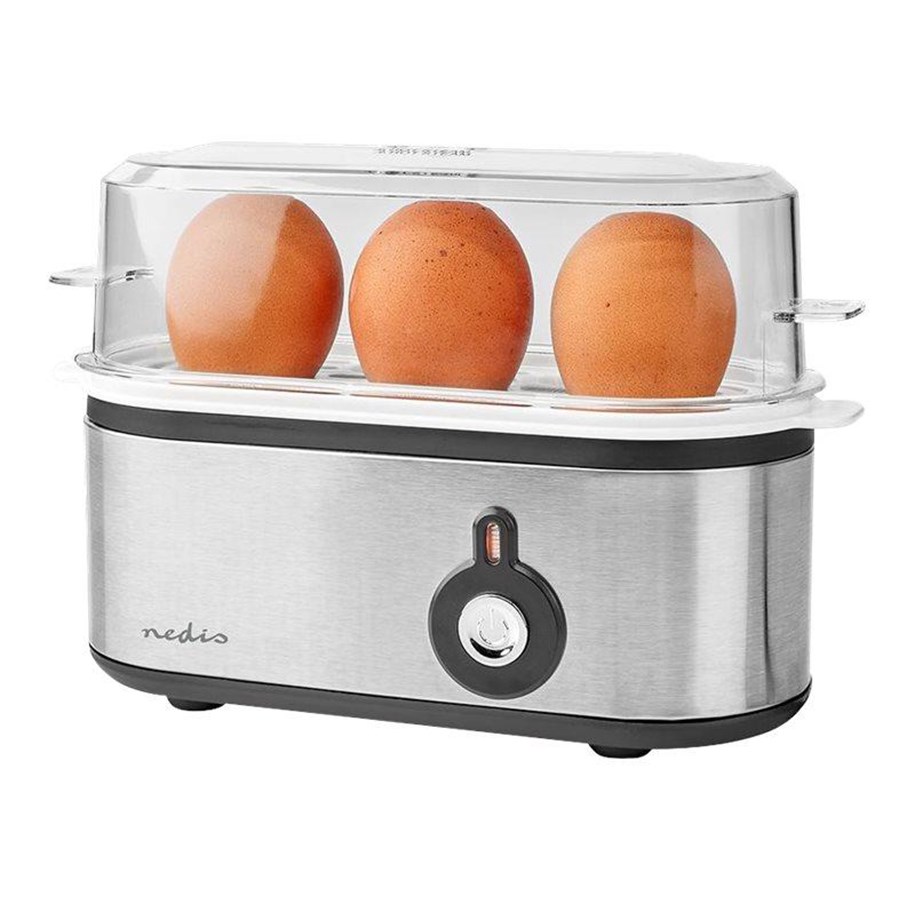 Eierkocher - Nedis Eierkocher KAEB120EAL - black/aluminum - KAEB120EAL