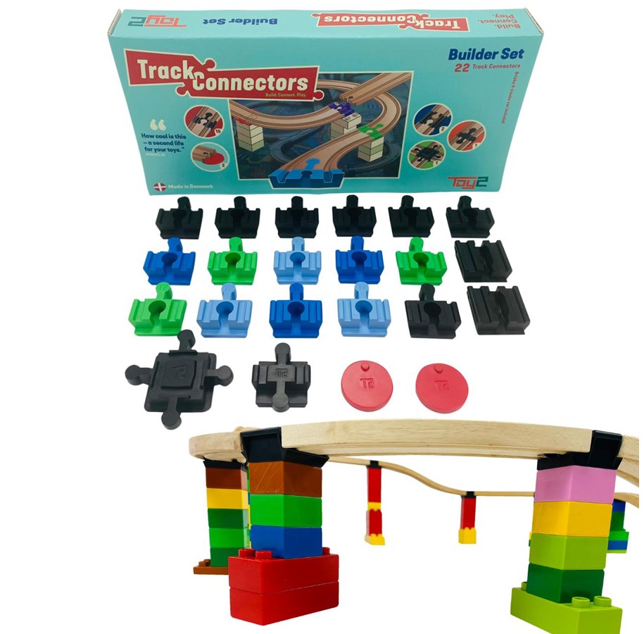 Spielzeugauto - TOY2 Track Connector - Builder Set - 21002