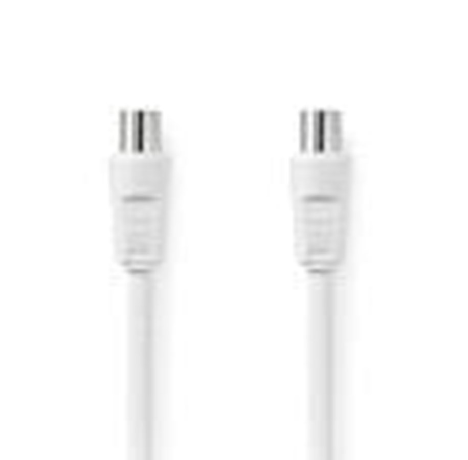 Antennenkabel - Nedis Coax Cable | IEC (Coax) Male | IEC (Coax) Female | Nickel Plated - CSGL40000WT100